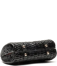 FRANCES VALENTINE Rooster Wicker Basket Satchel Bag