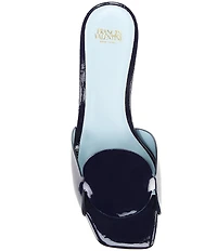 Frances Valentine Sandy Circle Patent Leather Slide Sandals