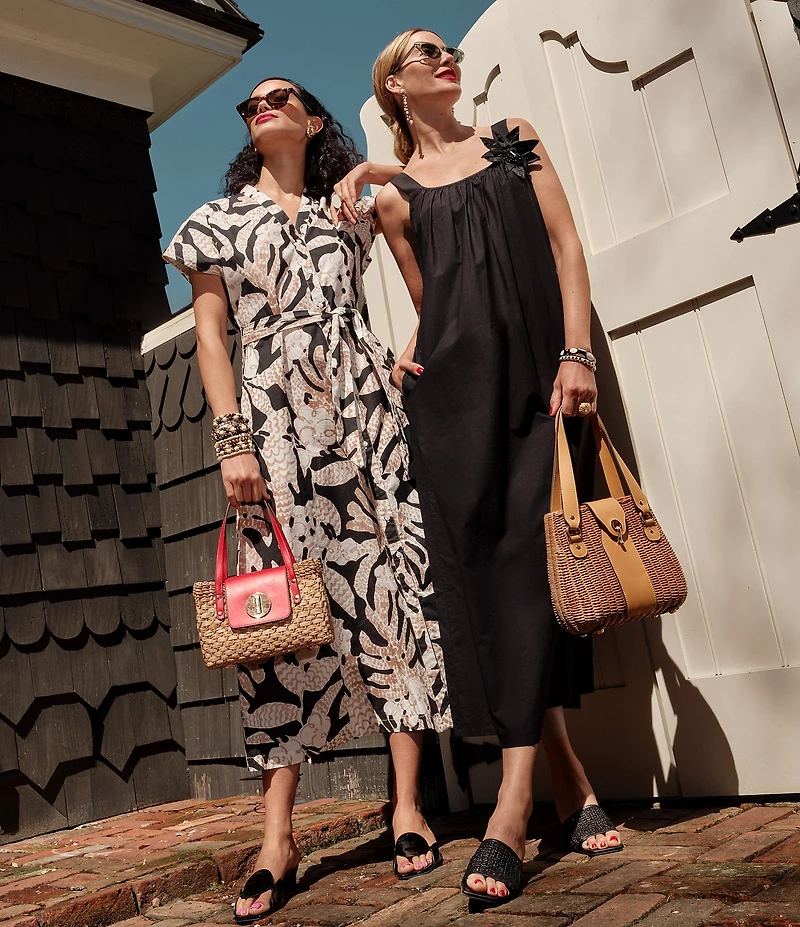 Frances Valentine Sandy Circle Patent Leather Slide Sandals