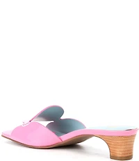 Frances Valentine Sandy Circle Patent Leather Slide Sandals