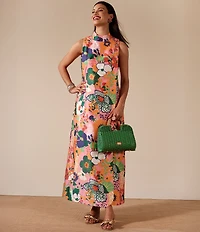 Frances Valentine Sandy Leather Bow Slide Sandals