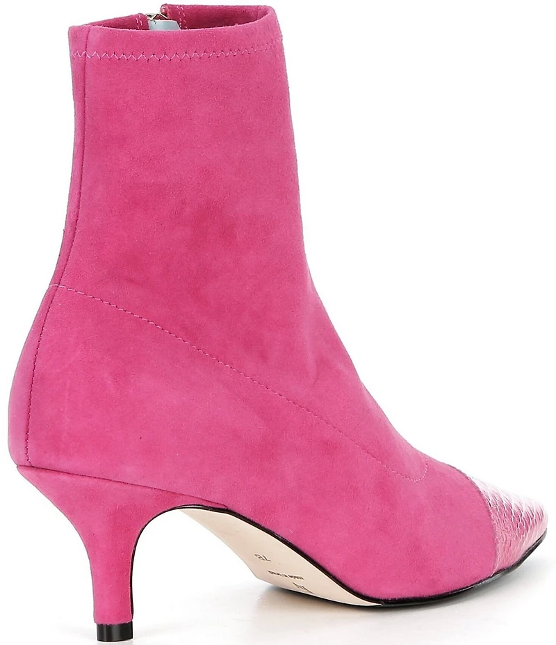 FRANCES VALENTINE Serena Stretch Suede Booties