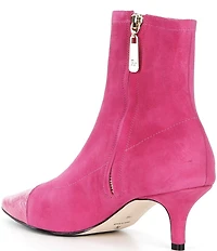 FRANCES VALENTINE Serena Stretch Suede Booties