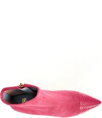 FRANCES VALENTINE Serena Stretch Suede Booties