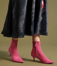 FRANCES VALENTINE Serena Stretch Suede Booties