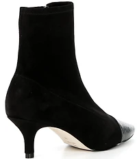 FRANCES VALENTINE Serena Stretch Suede Booties