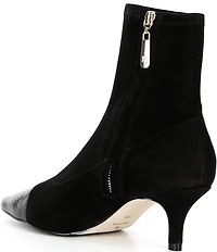 FRANCES VALENTINE Serena Stretch Suede Booties
