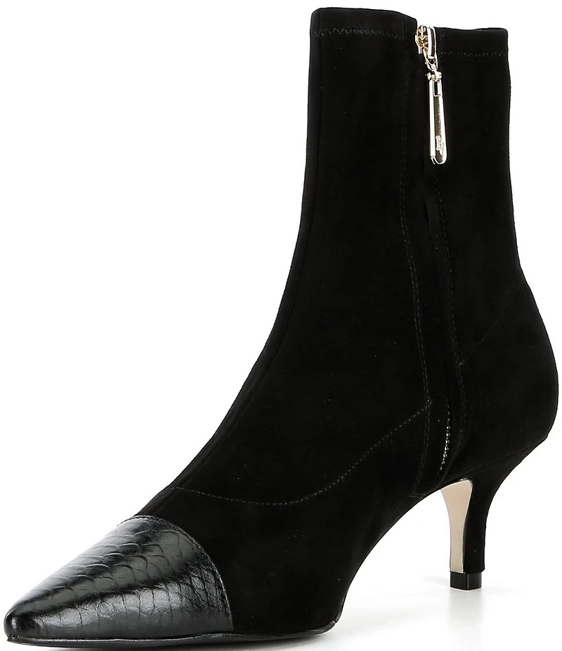 FRANCES VALENTINE Serena Stretch Suede Booties