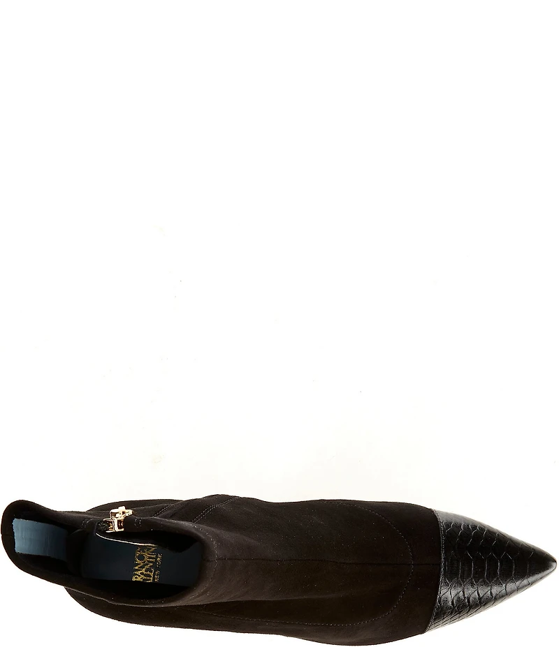 FRANCES VALENTINE Serena Stretch Suede Booties