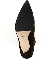FRANCES VALENTINE Serena Stretch Suede Booties