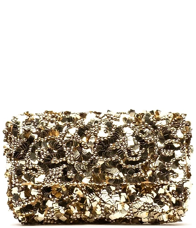 FRANCES VALENTINE Stardust Sequin Shoulder Clutch Bag
