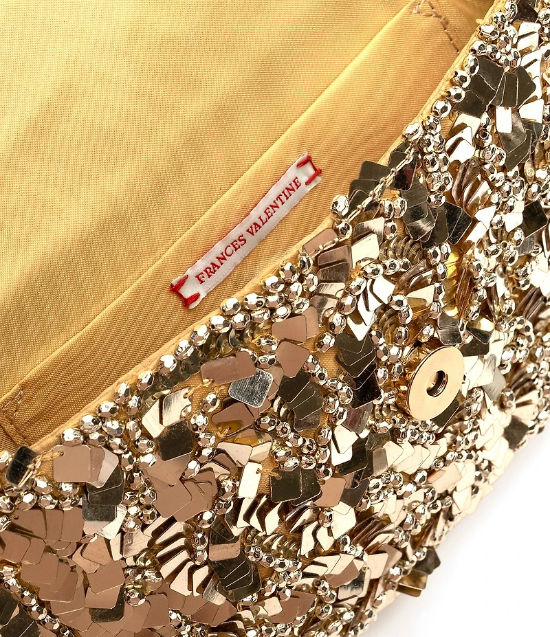 FRANCES VALENTINE Stardust Sequin Shoulder Clutch Bag