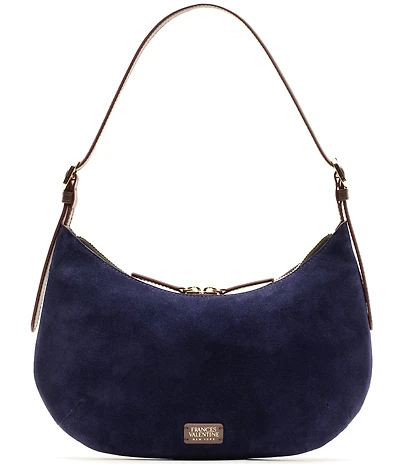 FRANCES VALENTINE Starr Suede Hobo Shoulder Bag