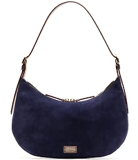 FRANCES VALENTINE Starr Suede Hobo Shoulder Bag