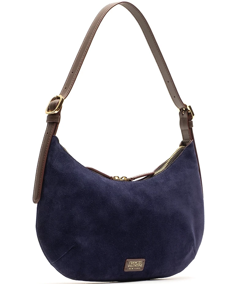 FRANCES VALENTINE Starr Suede Hobo Shoulder Bag