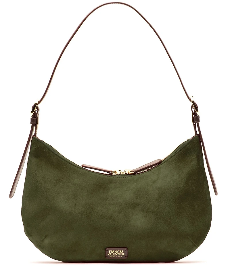 FRANCES VALENTINE Starr Suede Hobo Shoulder Bag
