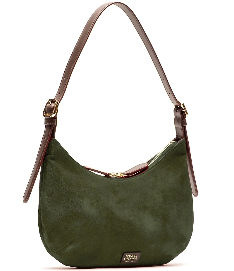 FRANCES VALENTINE Starr Suede Hobo Shoulder Bag