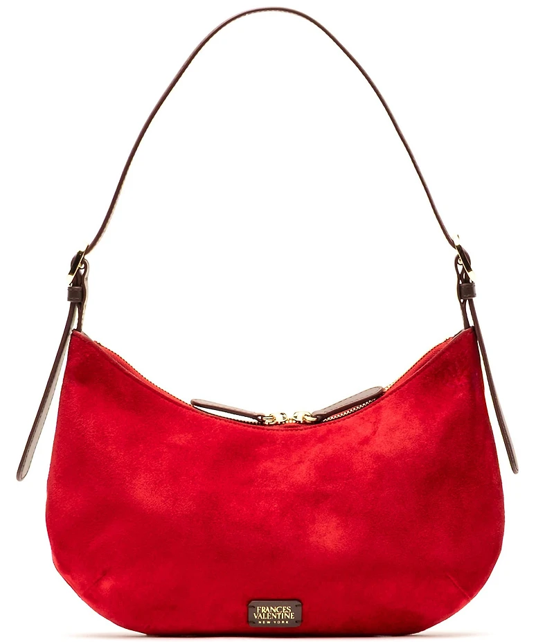FRANCES VALENTINE Starr Suede Hobo Shoulder Bag