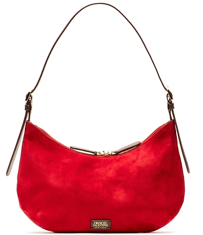 FRANCES VALENTINE Starr Suede Hobo Shoulder Bag