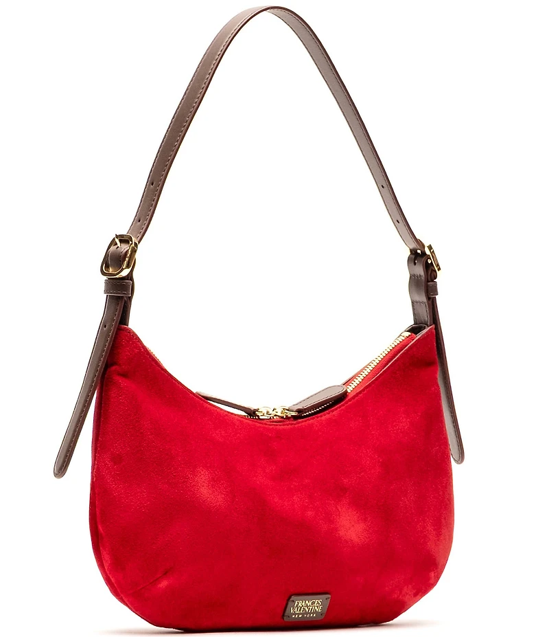 FRANCES VALENTINE Starr Suede Hobo Shoulder Bag