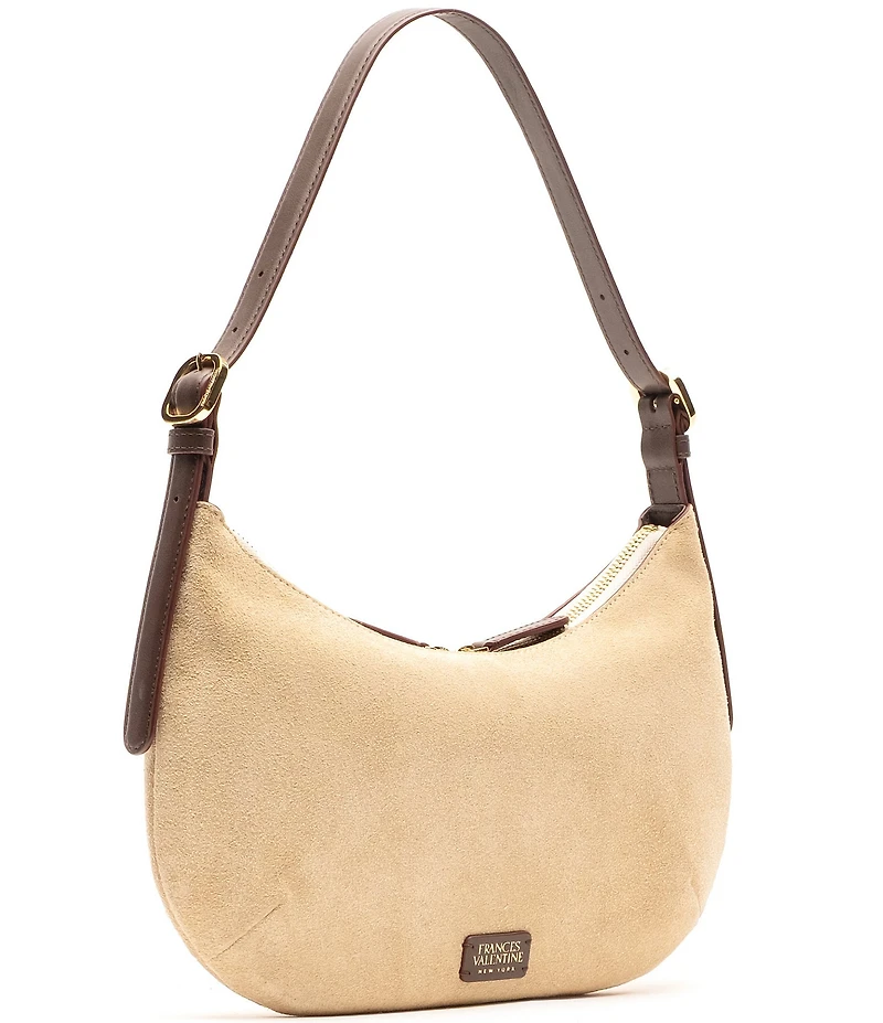 FRANCES VALENTINE Starr Suede Hobo Shoulder Bag