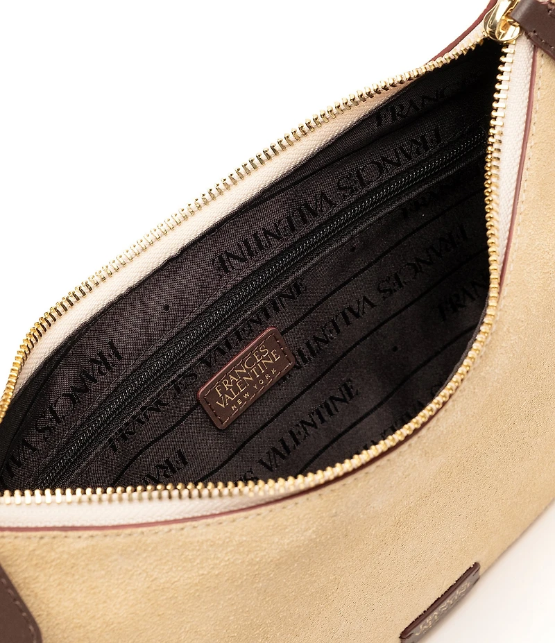 FRANCES VALENTINE Starr Suede Hobo Shoulder Bag