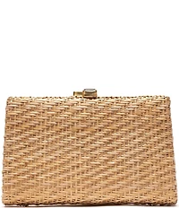 FRANCES VALENTINE Stella Resort Wicker Clutch Bag