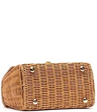 FRANCES VALENTINE Straw Bunny Basket Bag