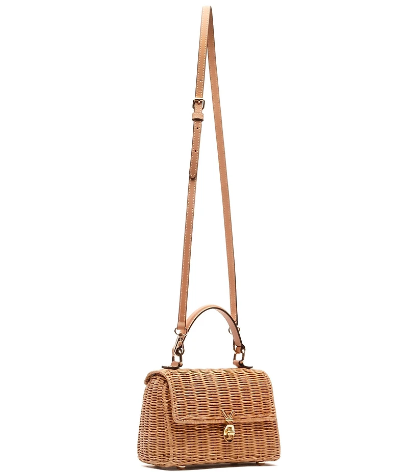 FRANCES VALENTINE Straw Bunny Basket Bag