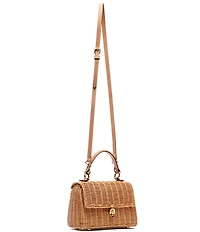 FRANCES VALENTINE Straw Bunny Basket Bag
