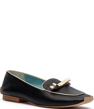 FRANCES VALENTINE Suzanne Leather Bow Loafers