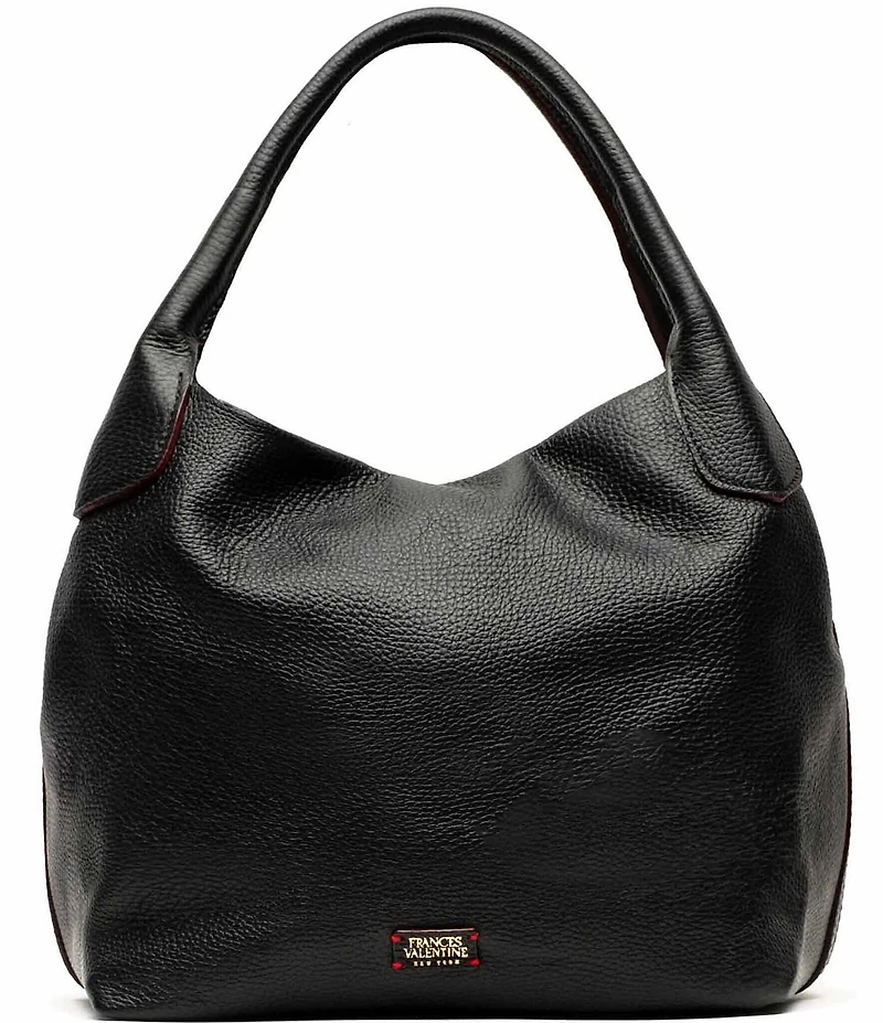 FRANCES VALENTINE Sweet Pea Tumbled Leather Slouchy Satchel Bag