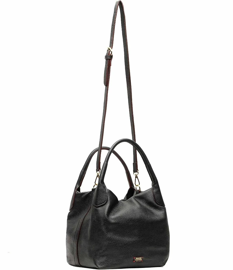 FRANCES VALENTINE Sweet Pea Tumbled Leather Slouchy Satchel Bag