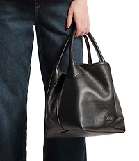 FRANCES VALENTINE Sweet Pea Tumbled Leather Slouchy Satchel Bag