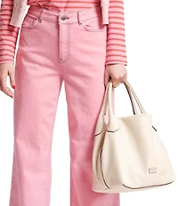 FRANCES VALENTINE Sweet Pea Tumbled Leather Slouchy Satchel Bag