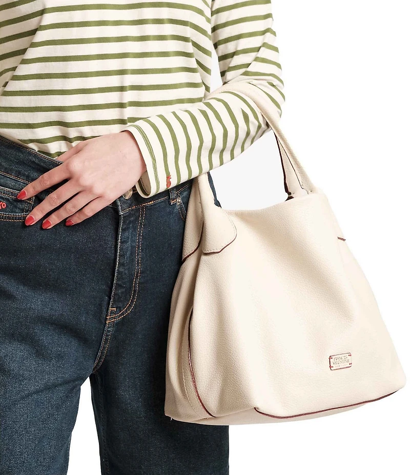 FRANCES VALENTINE Sweet Pea Tumbled Leather Slouchy Satchel Bag