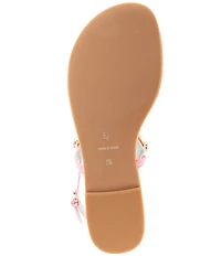 FRANCES VALENTINE Tillie Jewel Ornamented Flat T-Strap Sandals