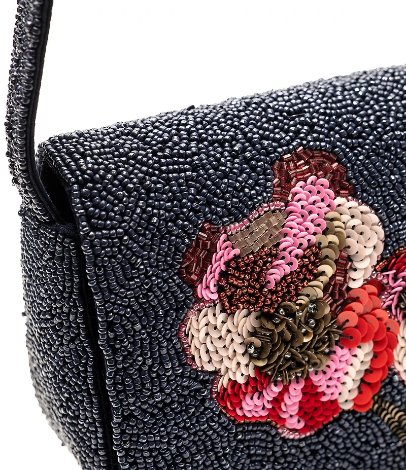 FRANCES VALENTINE Tini Beaded Shoulder Bag
