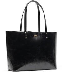 FRANCES VALENTINE Trixie Glazed Leather Tote Bag