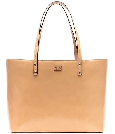 FRANCES VALENTINE Trixie Glazed Leather Tote Bag