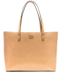 FRANCES VALENTINE Trixie Glazed Leather Tote Bag