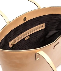 FRANCES VALENTINE Trixie Glazed Leather Tote Bag