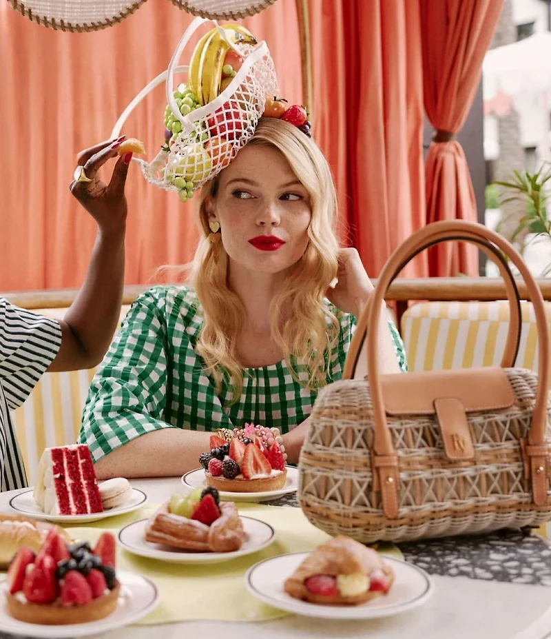 FRANCES VALENTINE Tweety Straw Basket Bag