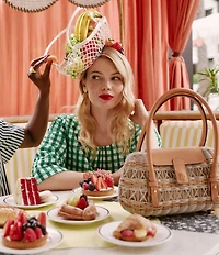 FRANCES VALENTINE Tweety Straw Basket Bag