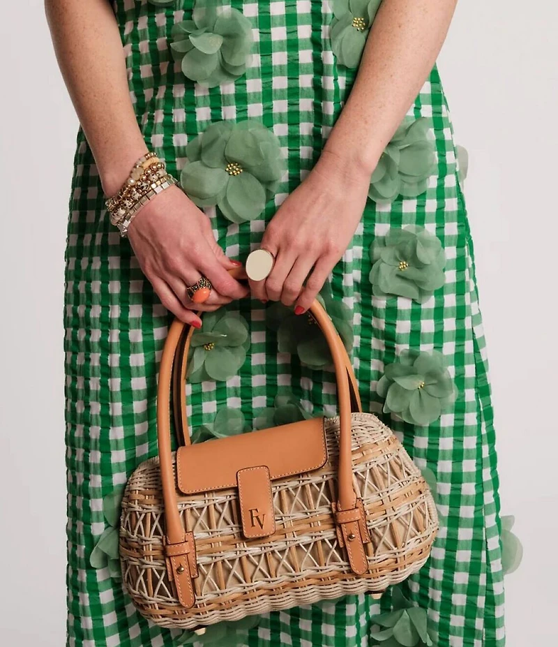 FRANCES VALENTINE Tweety Straw Basket Bag