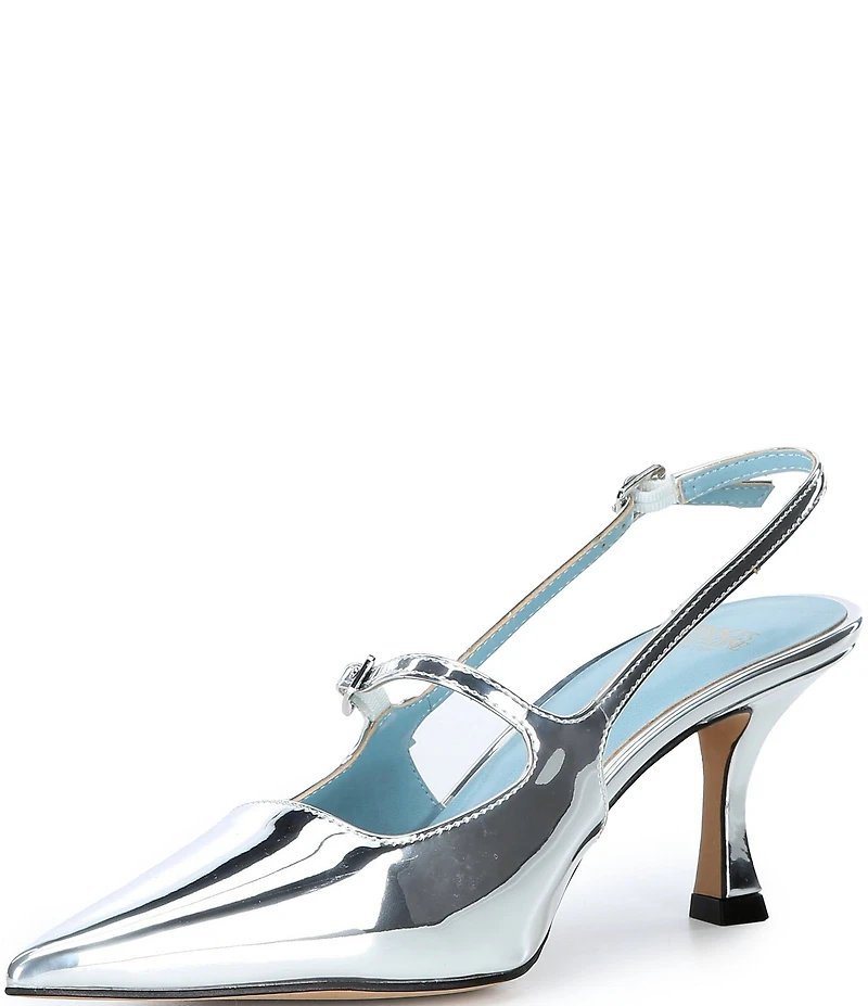FRANCES VALENTINE Vivi Patent Leather Mary Jane Slingback Pumps