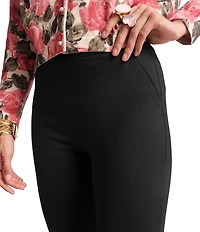 FRANCES VALENTINE Wonder Flat Front Cropped Pull-On Pants