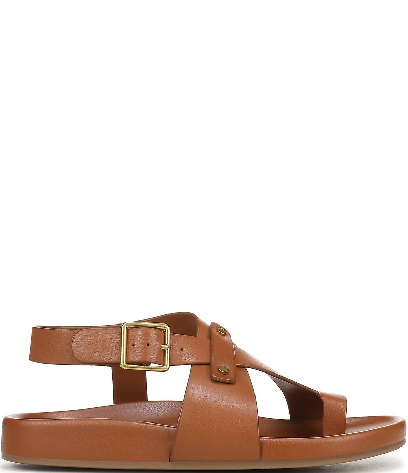 Franco Sarto Blair Leather Toe Loop Sandals