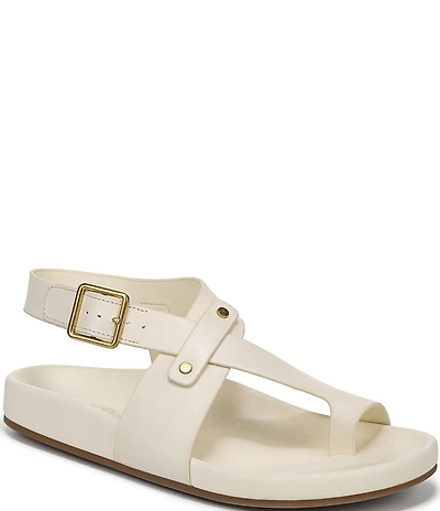Franco Sarto Blair Leather Toe Loop Sandals