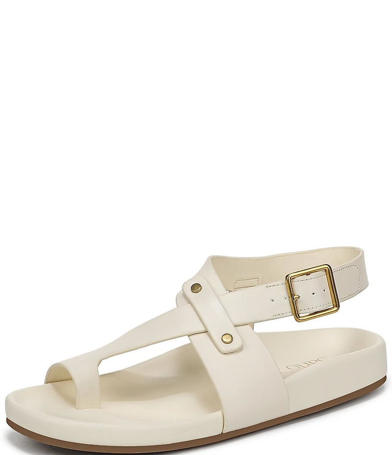 Franco Sarto Blair Leather Toe Loop Sandals